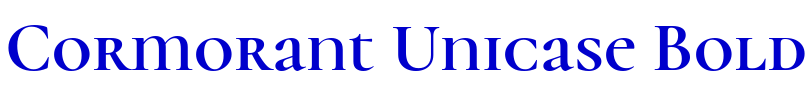 Cormorant Unicase Bold font